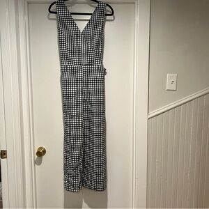 Banana Republic Gingham Jumpsuit Size Medium